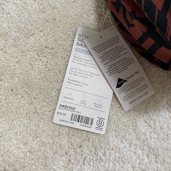 NWT Athleta Sculpted Sienna Halter Bikini Top - Picture 7 of 9